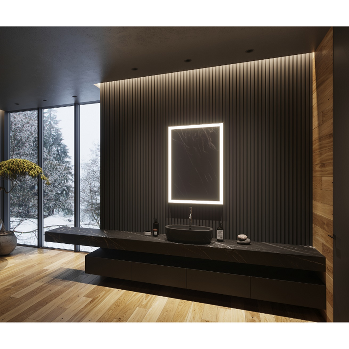 Paris Mirror Galaxy 24 x 36 Rectangle LED Illuminated Mirror, RGBW