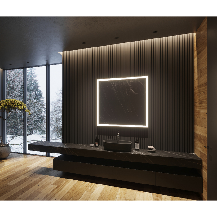 Paris Mirror Galaxy 36 x 36 Square LED Illuminated Mirror, RGBW