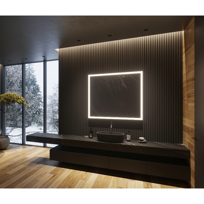Paris Mirror Galaxy 40 x 36 Rectangle LED Illuminated Mirror, RGBW