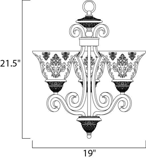 Maxim 11235 Symphony 3-lt 19" Mini Chandelier - LBC Lighting