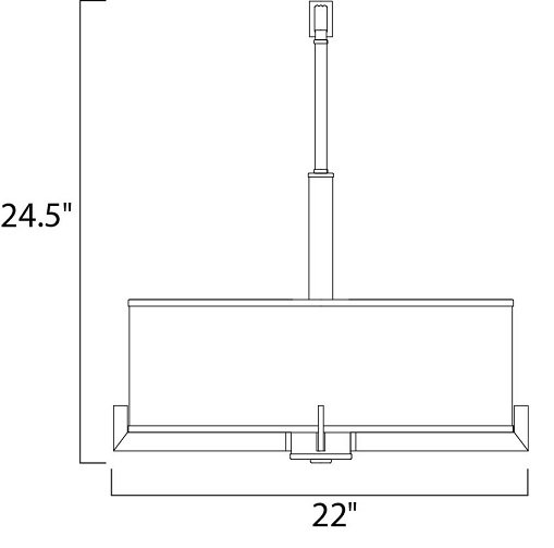 Maxim 12053 Nexus 4-lt 22" Entry Foyer Pendant