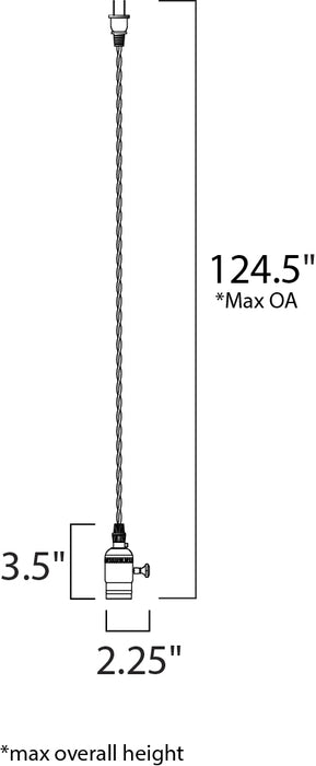 Maxim 12120 Early Electric 1-lt 2.25" Pendant