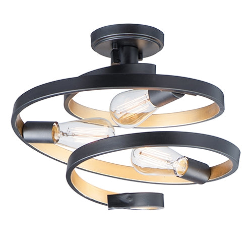 Maxim 12230 Twister 3-lt 16" Semi Flush Mount