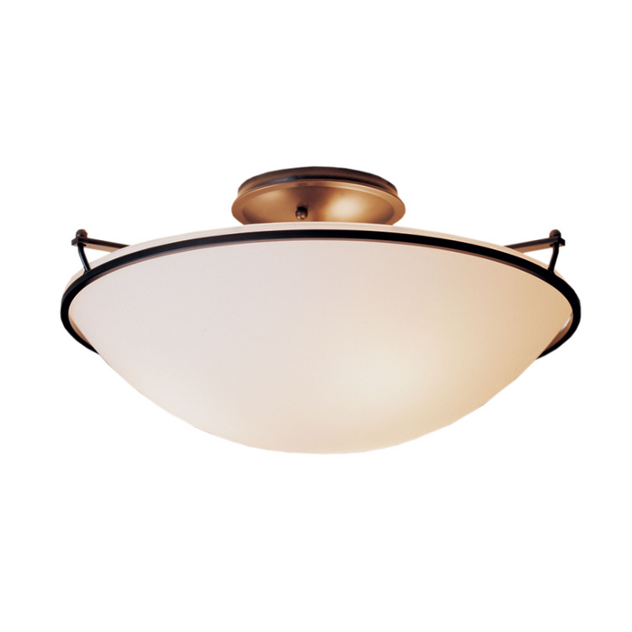 Hubbardton Forge 124304 Plain 3-lt 17" Large Semi-Flush