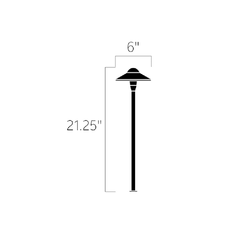Kichler 15470 Cast Brass 6" 12V Path Light