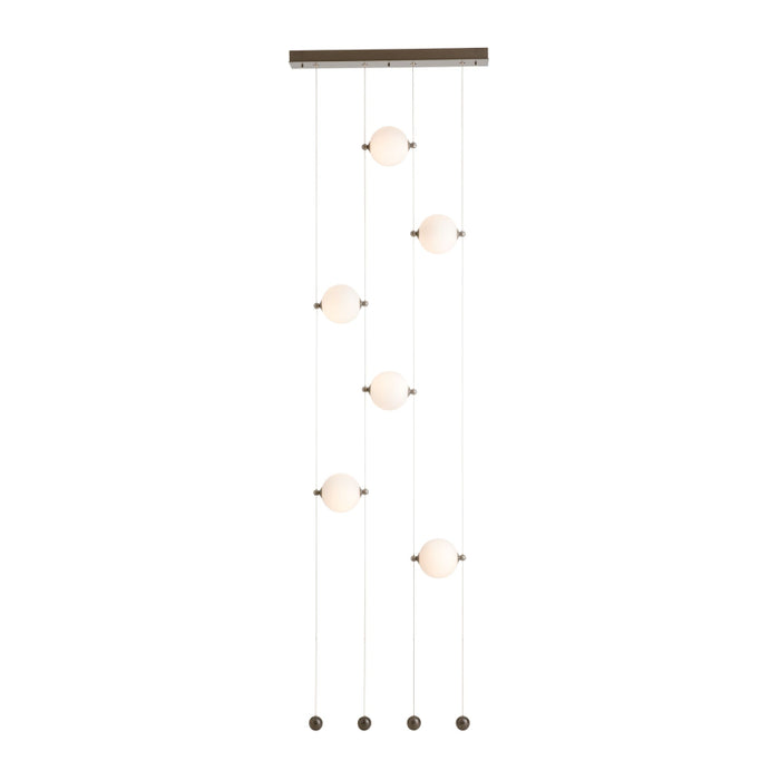 Hubbardton Forge 139055 Abacus 6-lt 22" Ceiling-to-Floor LED Pendant