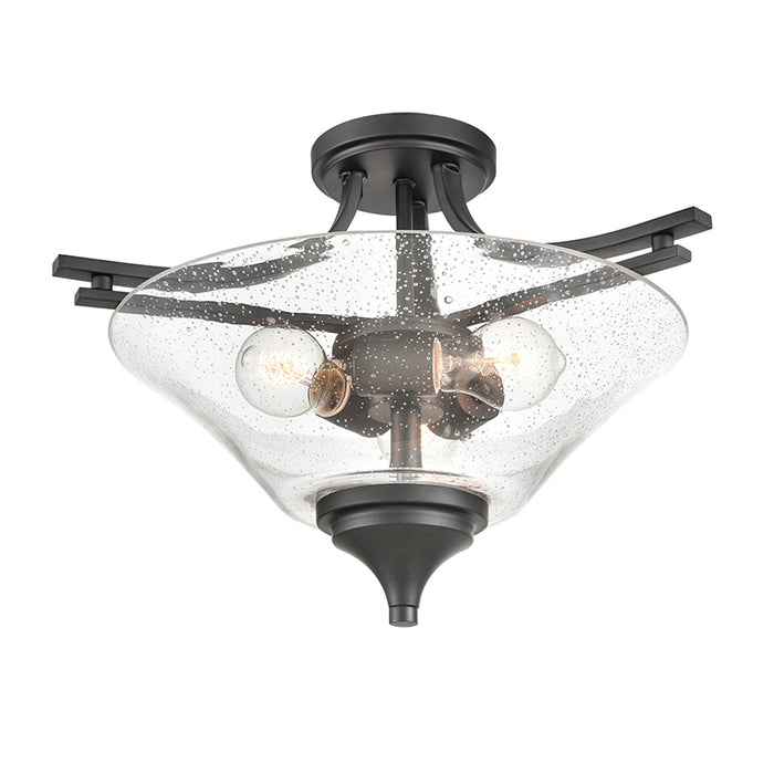 Millennium 1483 Natalie 3-lt 19" Semi Flush Mount