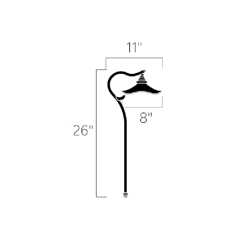 Kichler 15422 Cotswold 11" 12V Path Light