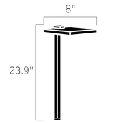 Kichler 15806 Shallow Shade Large 24" Tall LED Path Light - LBC Lighting
