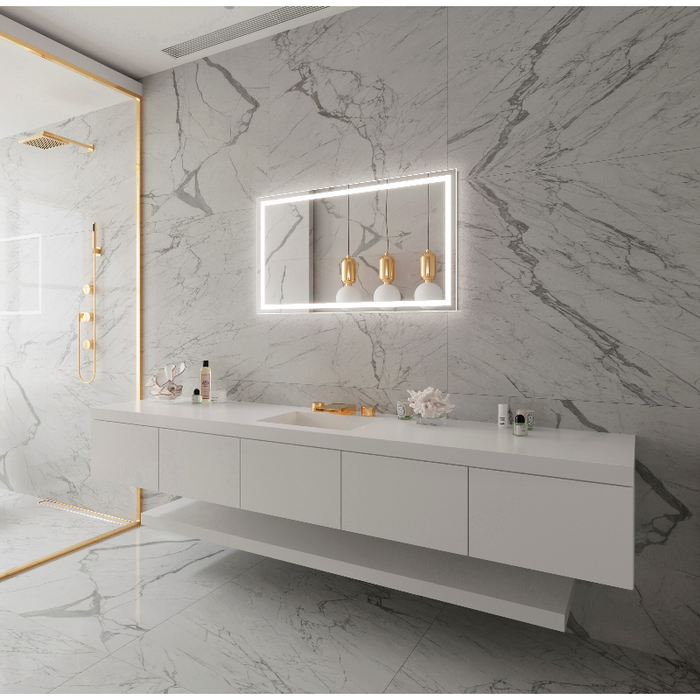 Paris Mirror Harmony 40 x 24 Rectangle LED Illuminated Mirror, RGBW