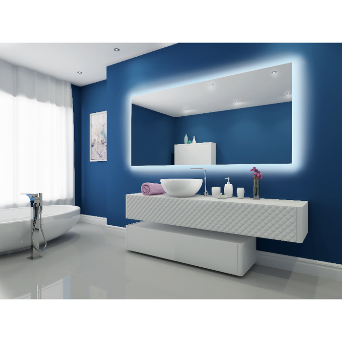 Paris Mirror Original 100 x 45 Rectangle LED Backlit Mirror, CCT Selectable