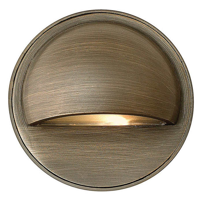 Hinkley 16801-LL Hardy Island Round Eyebrow 1-lt 4" LED Outdoor Deck Sconce, 12V