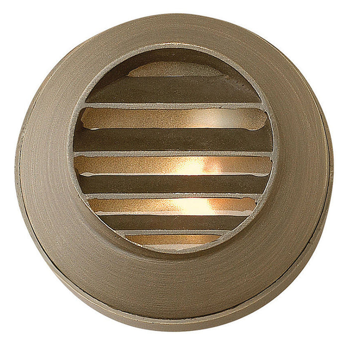 Hinkley 16804-LL Hardy Island Round Louvered 1-lt 3" LED Outdoor Deck Sconce, 12V