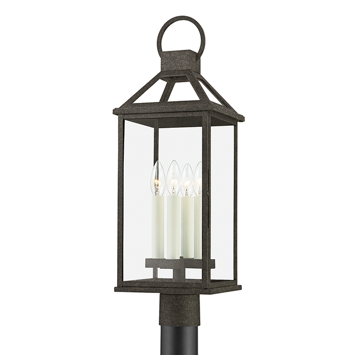 Troy P2745 Sanders 4-lt 25" Tall Post Light