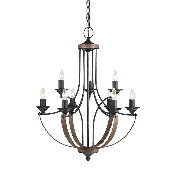 3280409EN Corbeille 9-lt LED Chandelier