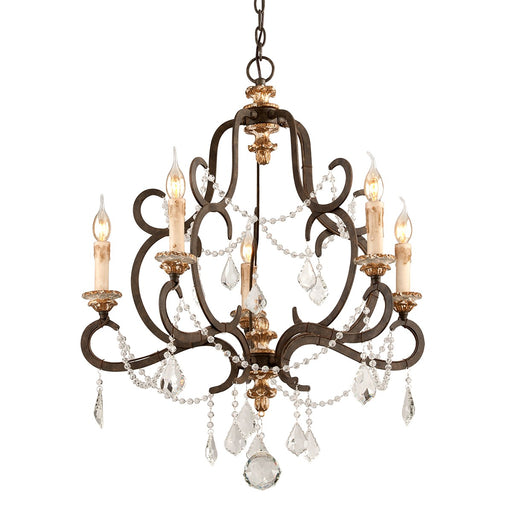 Troy F3515 Bordeaux 5-lt 7.5" Chandelier - LBC Lighting