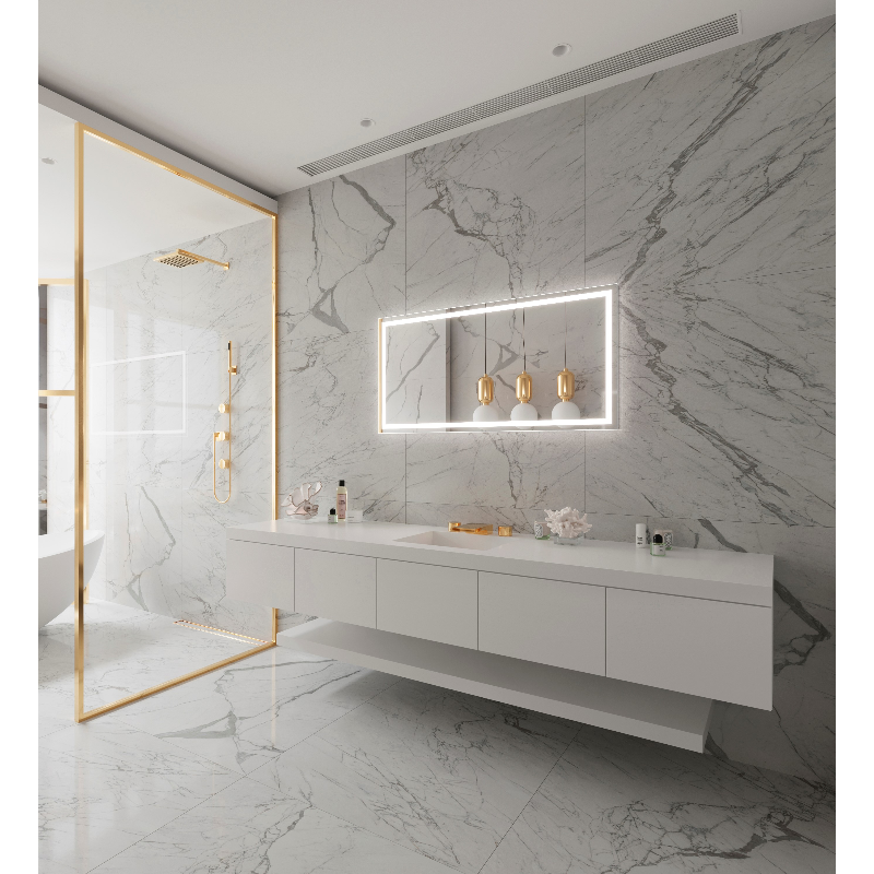 Paris Mirror Harmony 48 x 24 Rectangle LED Illuminated Mirror, RGBW