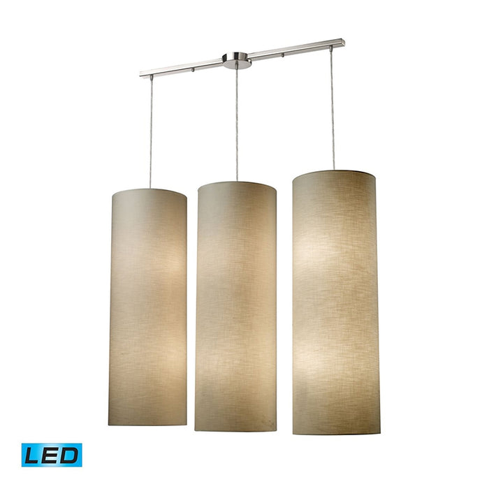 ELK 20160/12L Fabric Cylinders 12-lt LED Linear Pendant