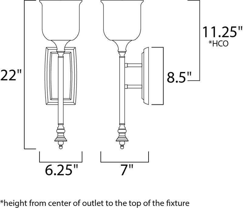 Maxim 20479 Centenial 1-lt 6.25" Wall Sconce