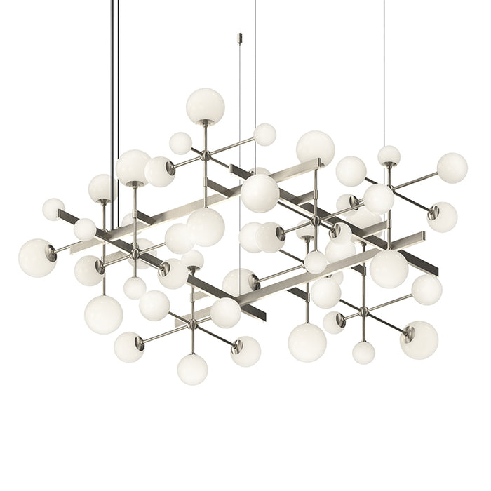 Sonneman 2065 Nebula Square 15-lt 61" LED Pendant