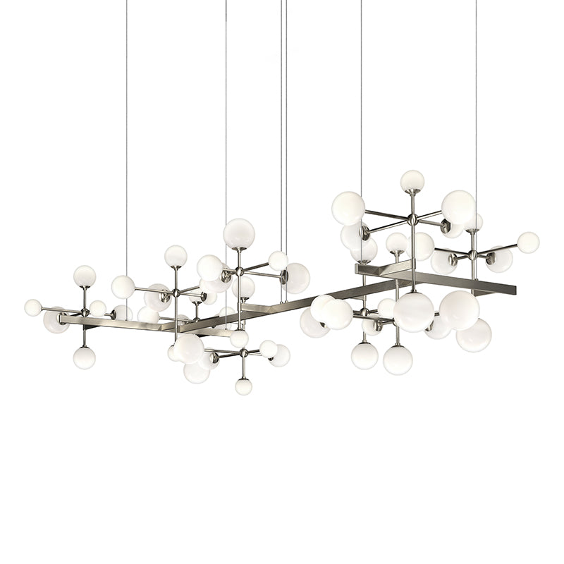 Sonneman 2067 Nebula Zig Zag 19-lt 96" LED Pendant