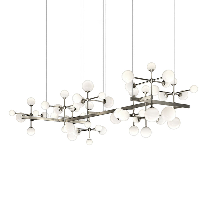 Sonneman 2067 Nebula Zig Zag 19-lt 96" LED Pendant