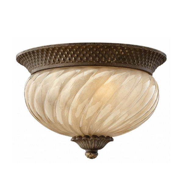 Hinkley 2128 Plantation 2-lt 12" LED Outdoor Flush Mount