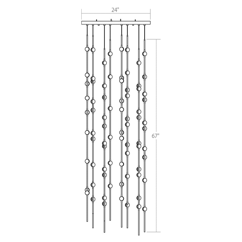 Sonneman 2165 Constellation Andromeda 96-lt 24" LED Pendant