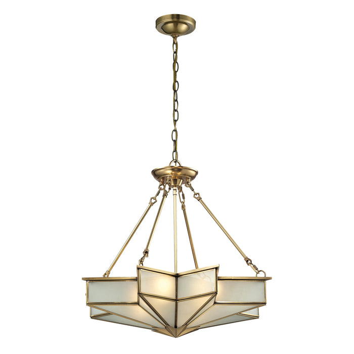 ELK 22012 Decostar 4-lt 25" Chandelier