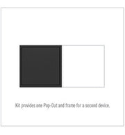 Adorne ARPTR152G 15A Two-Gang Pop-Out Outlet - Graphite