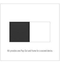 Adorne ARPTR152G 15A Two-Gang Pop-Out Outlet - Graphite
