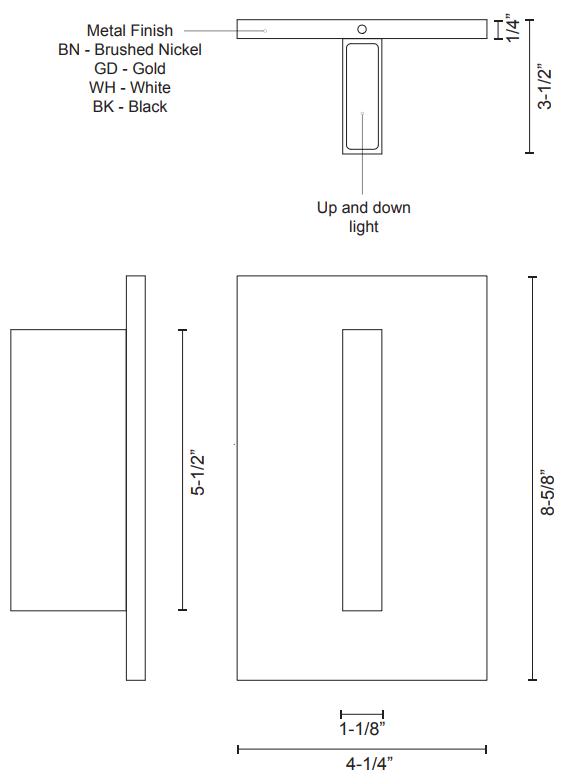Kuzco EW22109 Vista LED Outdoor Wall Light