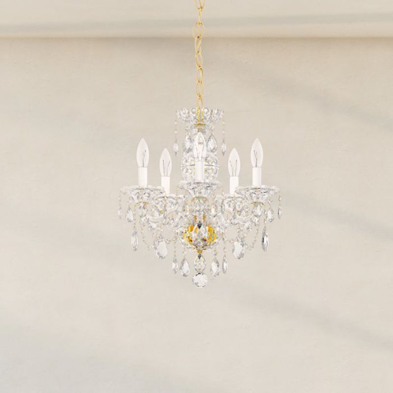 Schonbek 2999 Sterling 5-lt 16" Chandelier