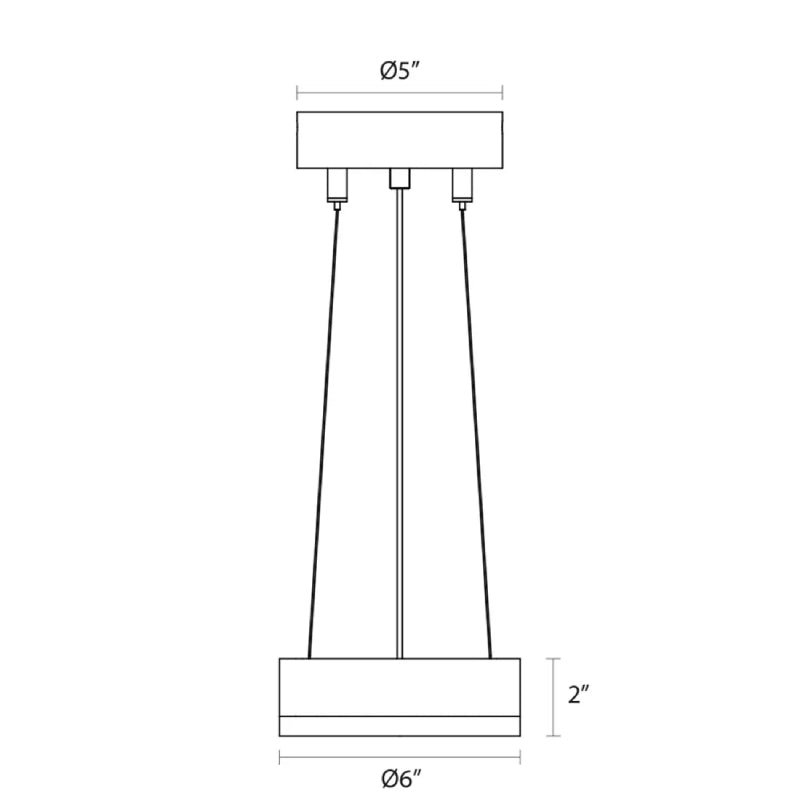 Sonneman 2311 Corona 1-lt 6" LED Pendant