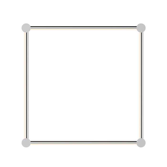 Sonneman Purolinear 360 4-lt 25" Square LED Wall Bar