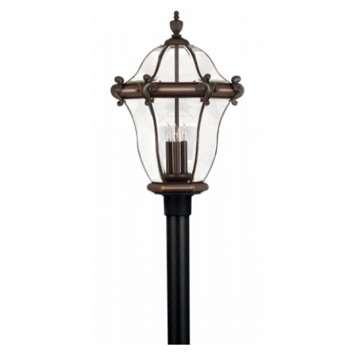 Hinkley 2447 San Clemente 3-lt 26" Tall LED Outdoor Post Light