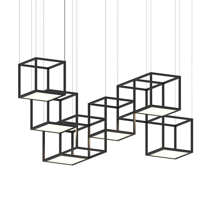 Sonneman 24Z0002 Cubix 6-lt 73" LED Pendant