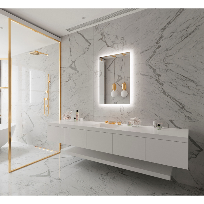 Paris Mirror Original 20 x 28 Rectangle LED Backlit Mirror, RGBW