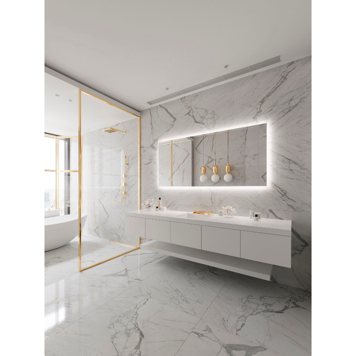 Paris Mirror Original 70 x 32 Rectangle LED Backlit Mirror, RGBW