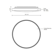 Kuzco FM43518 Brook 17" LED Flush Mount