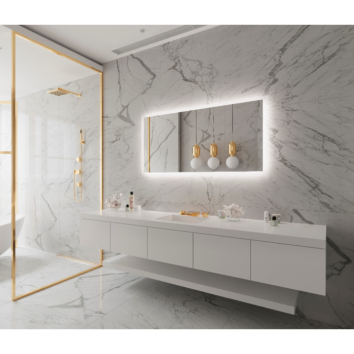 Paris Mirror Rectangle 55 x 28 LED Backlit Mirror, RGB