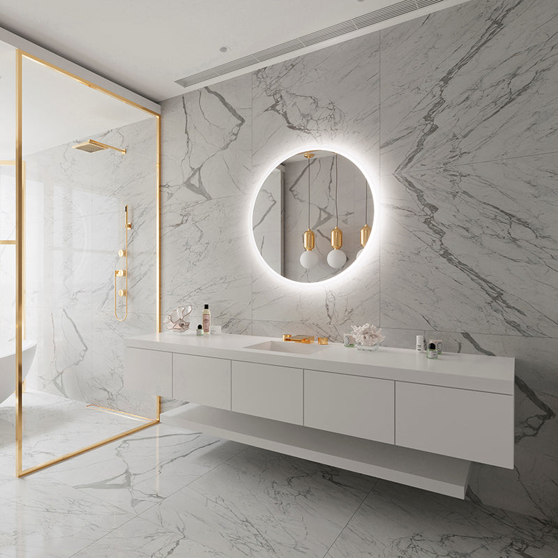 Paris Mirror Round Backlit 40 x 40 Round LED Illuminated Mirror, RGBW