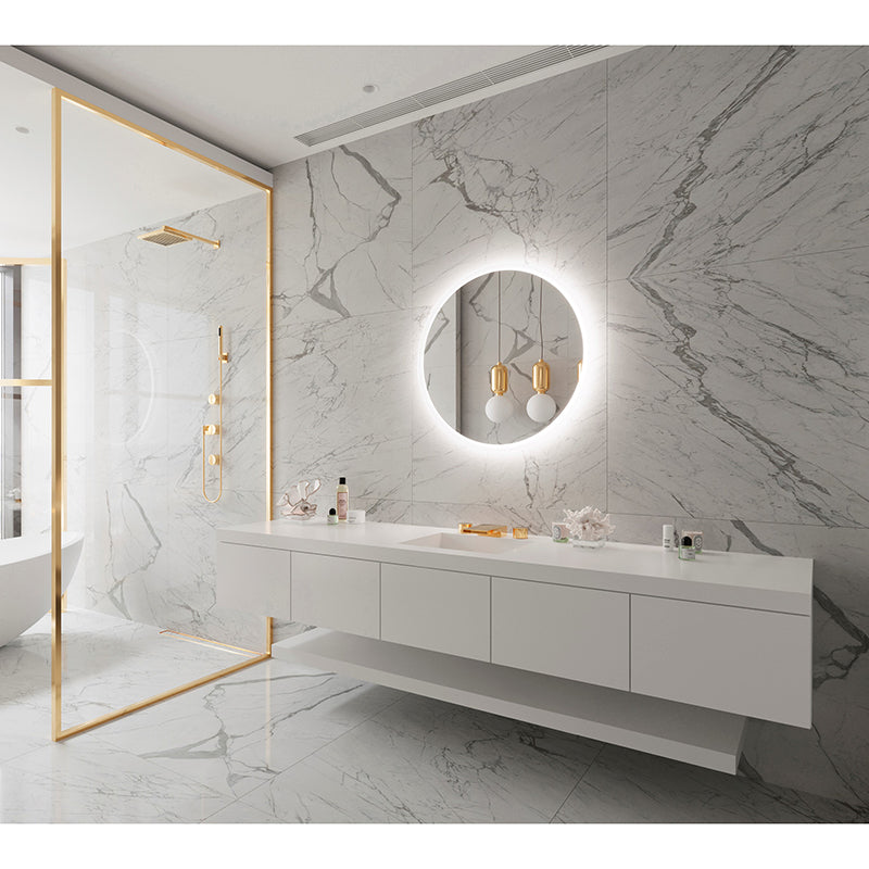Paris Mirror Round Backlit 32 x 32 Round LED Illuminated Mirror, RGBW