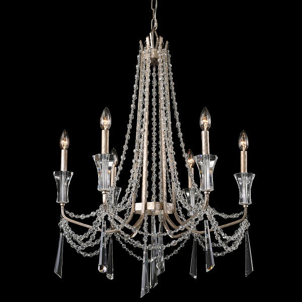 Varaluz 270C06 Barcelona 6-lt 41" Crystal Chandelier