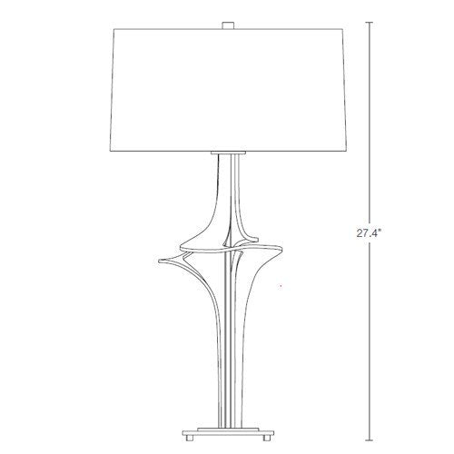 Hubbardton Forge 272800 Antasia 1-lt 27" Tall Table Lamp