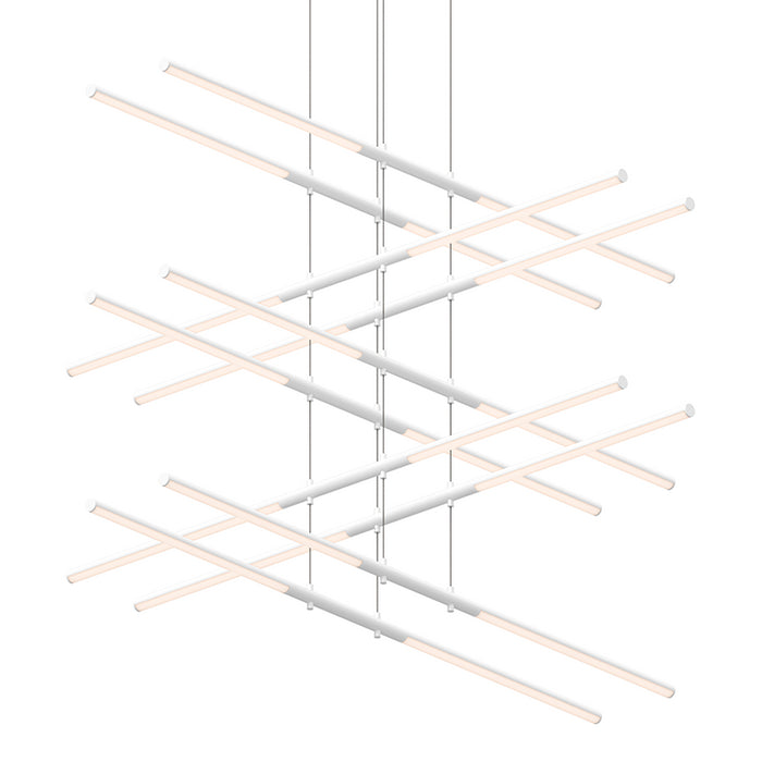Sonneman 2805 Tik-Tak Stack 20-lt 48" 5-Tier LED Chandelier
