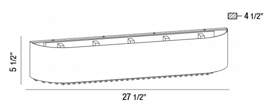 Eurofase 28234 Cara 5-lt 28" Bath Light