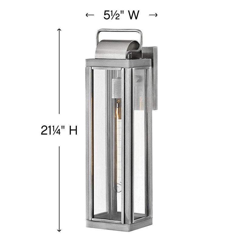 Hinkley 2845 Sag Harbor 1-lt 21" Tall LED Outdoor Wall Mount Lantern