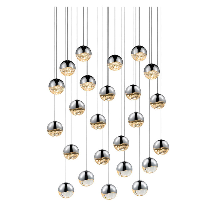 Sonneman 2918 Grapes 24-lt 26" LED Round Multipoint Pendant - Medium