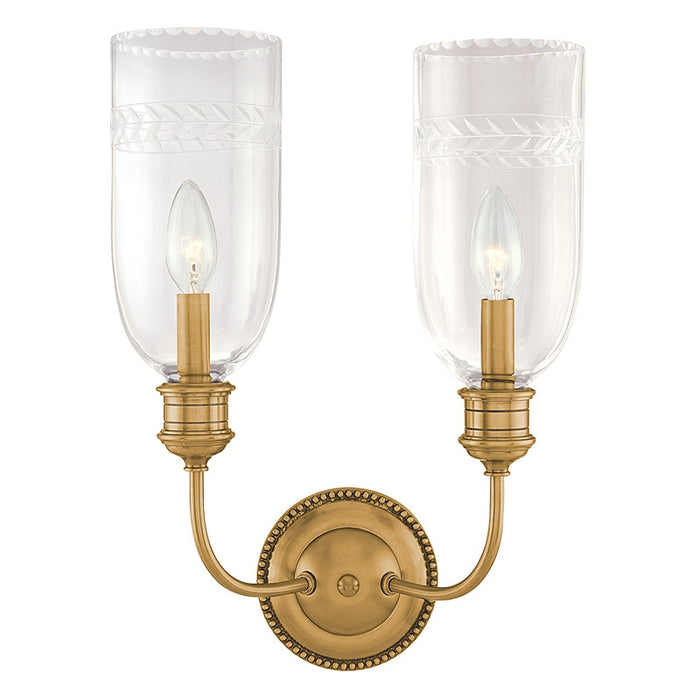 Hudson Valley 292 Lafayette 2-lt Wall Sconce